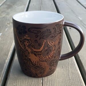 Starbucks 2011 Brown and Copper 40th Anniversary Siren Coffee Mug